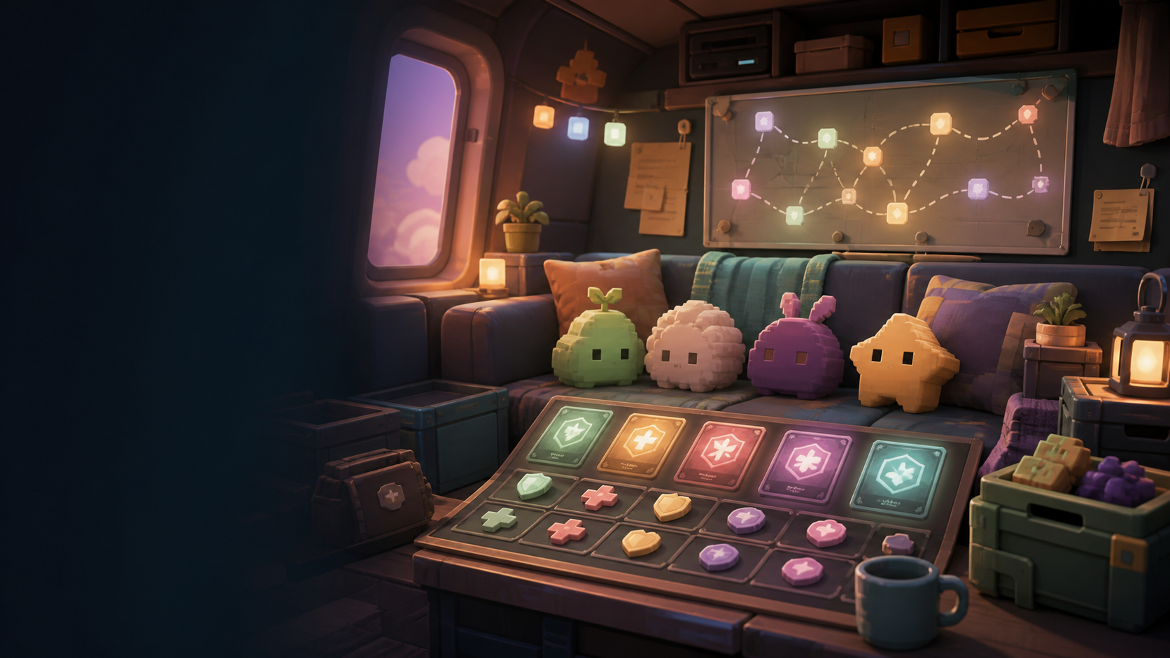 Original generated Fluffies support-card artwork for Anomaly Fluffies Guide